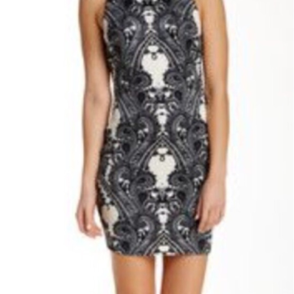 Alexia Admor Black and White Mini Dress